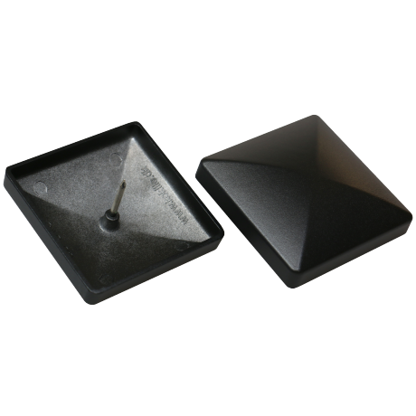 NSH Cap Alutop Sort - 101x101x26,3mm