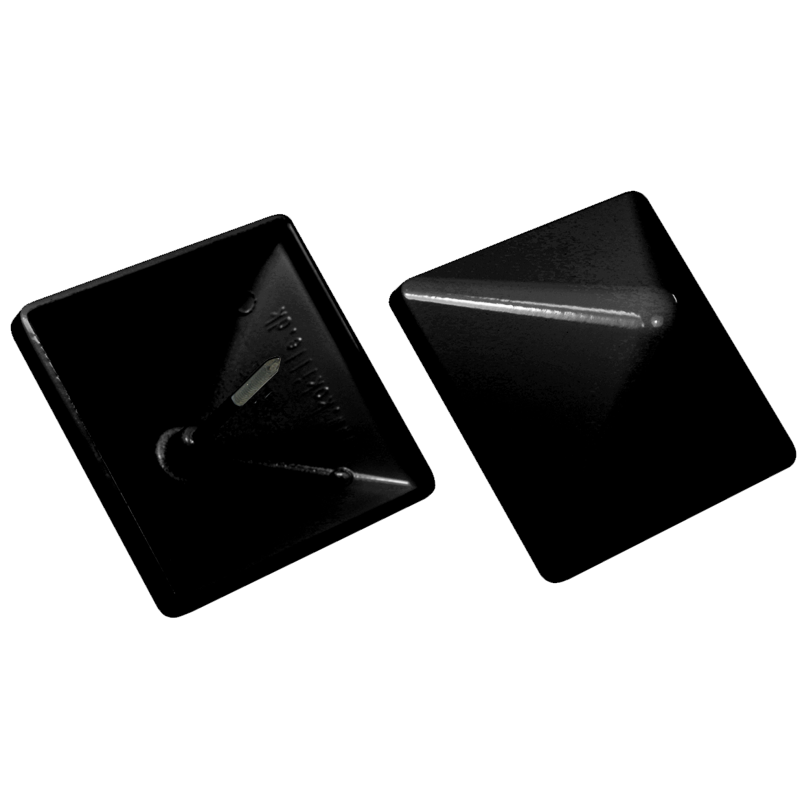 NSH Pyra Alutop Sort - 78x78x44,6mm