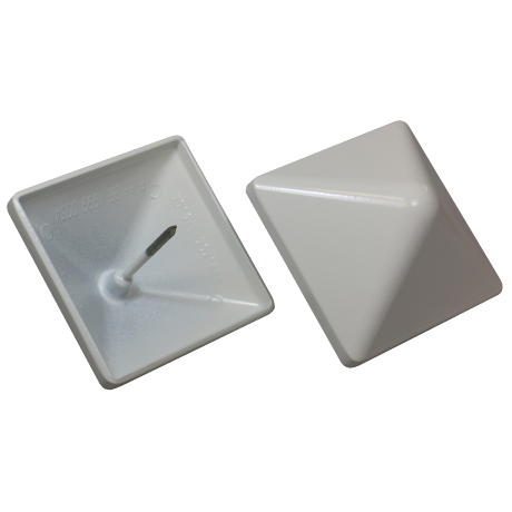 NSH Pyra Alutop Hvid - 78x78x44,6mm