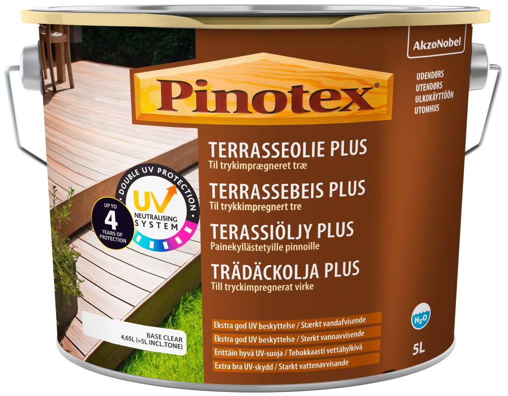 Pinotex Terrasseolie Plus - Teak - 5 Liter