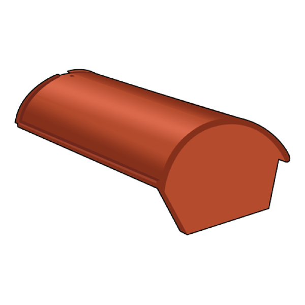 Højslev Rygningsafslutning tegl slut Rød