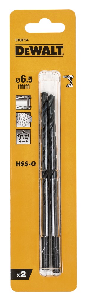 DEWALT HSS-G lange bor 6,5 x 148 mm