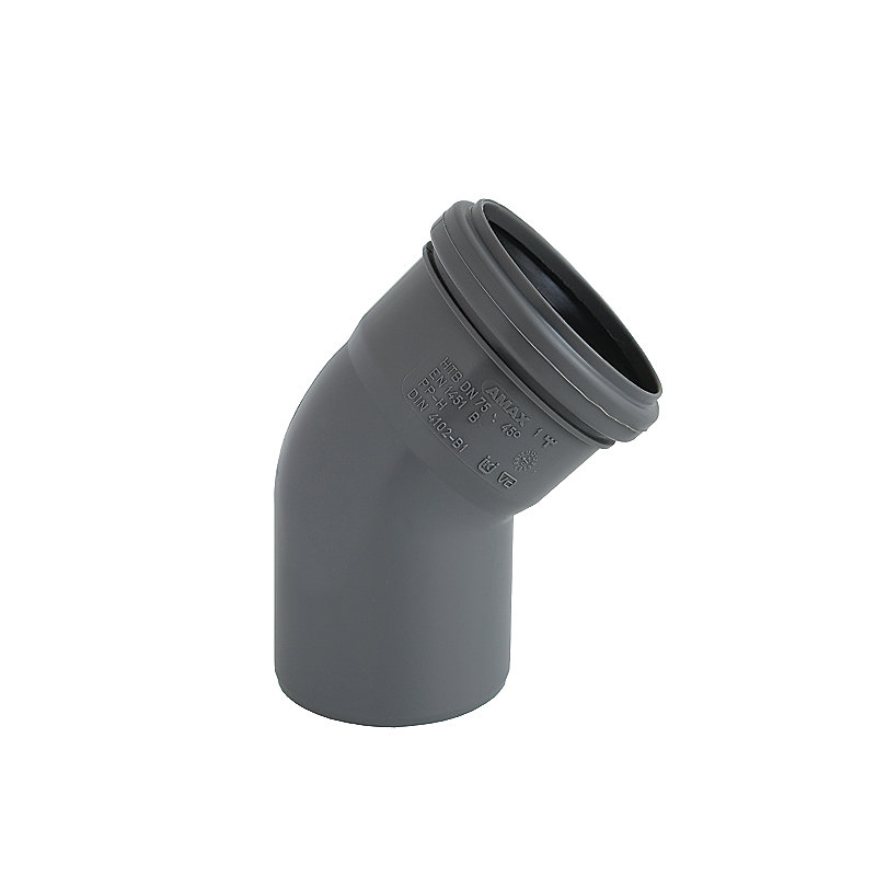 Afløbsbøjning Ø110mm 45° grå