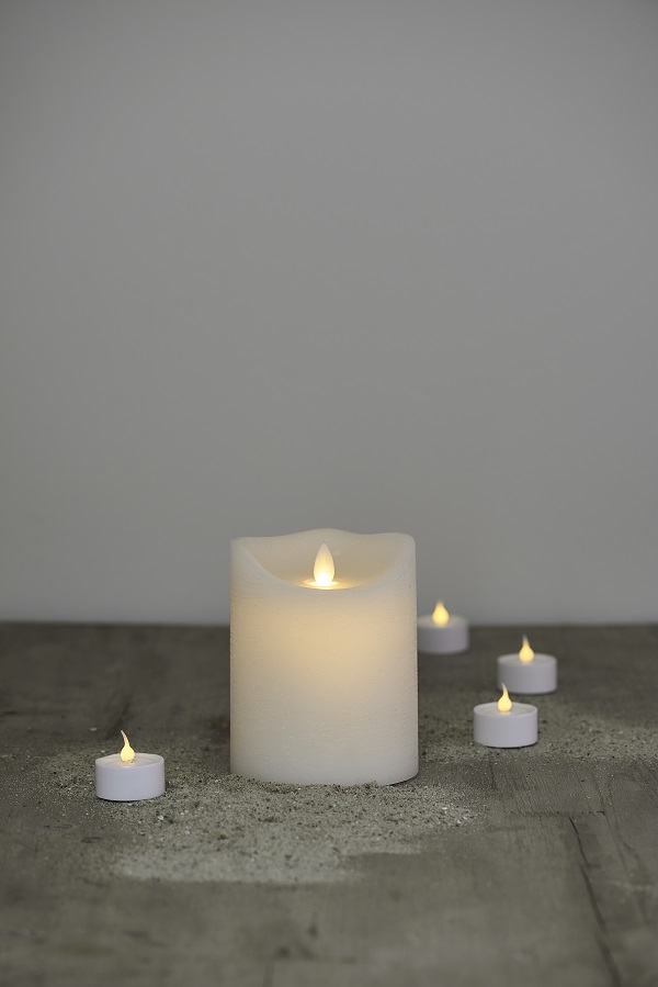 Sirius LED Stearinlys Sara Hvid - 12,5cm