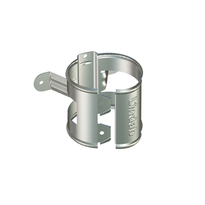 Lindab Rainline Rørholder SSVU f/skrue & stift Stålmetallic - Ø75mm