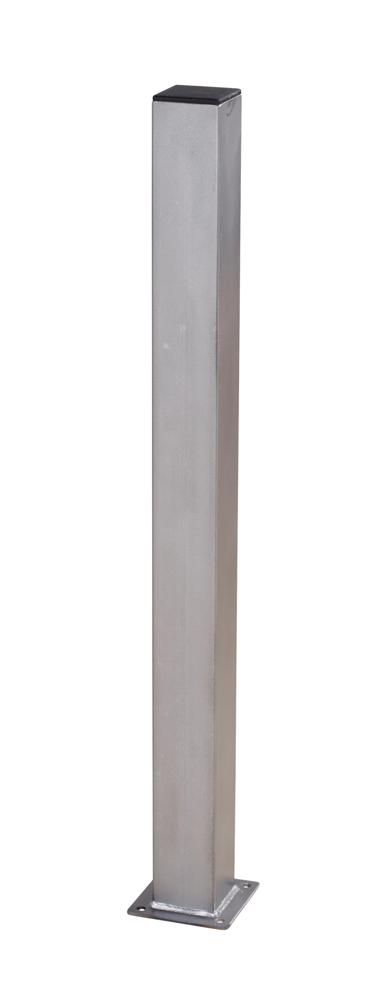 Plus Stålstolpe m/fod - 8x186x8cm