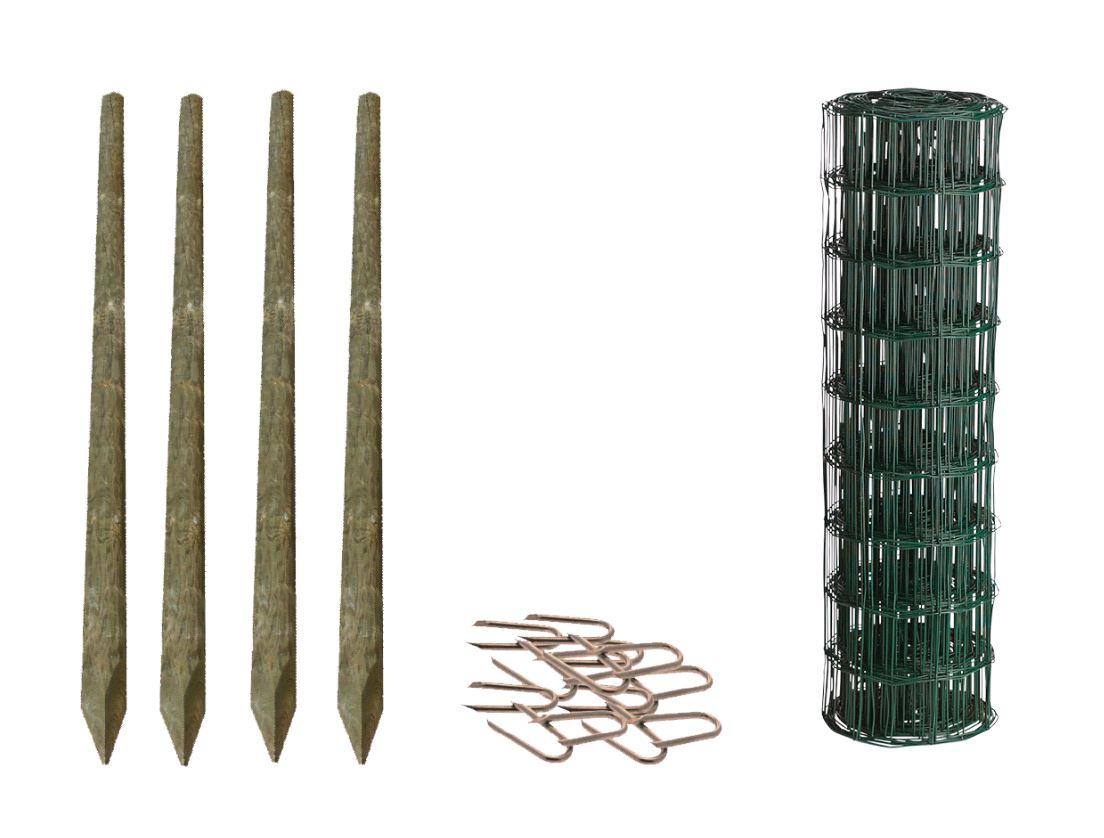 NSH Grønt trådhegn - Sæt til 75 m - 80 cm højt