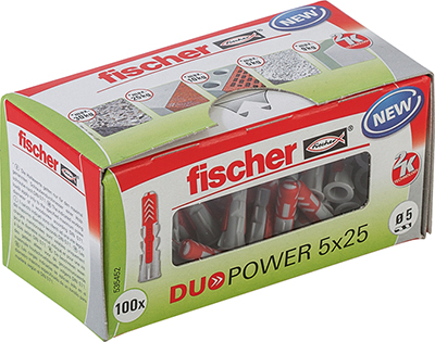 Fischer Dybel DuoPower - 5x25mm - 100 stk/pk