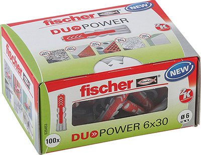 Fischer Dybel Duopower - 6x30mm - 100 stk/pk