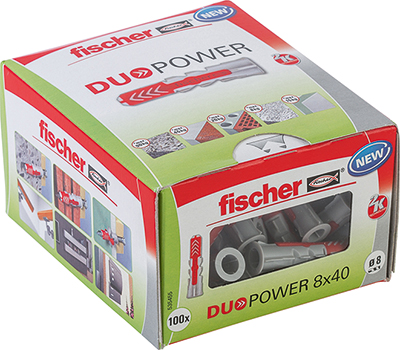 Fischer Dybel DuoPower - 8x40mm - 100 stk/pk