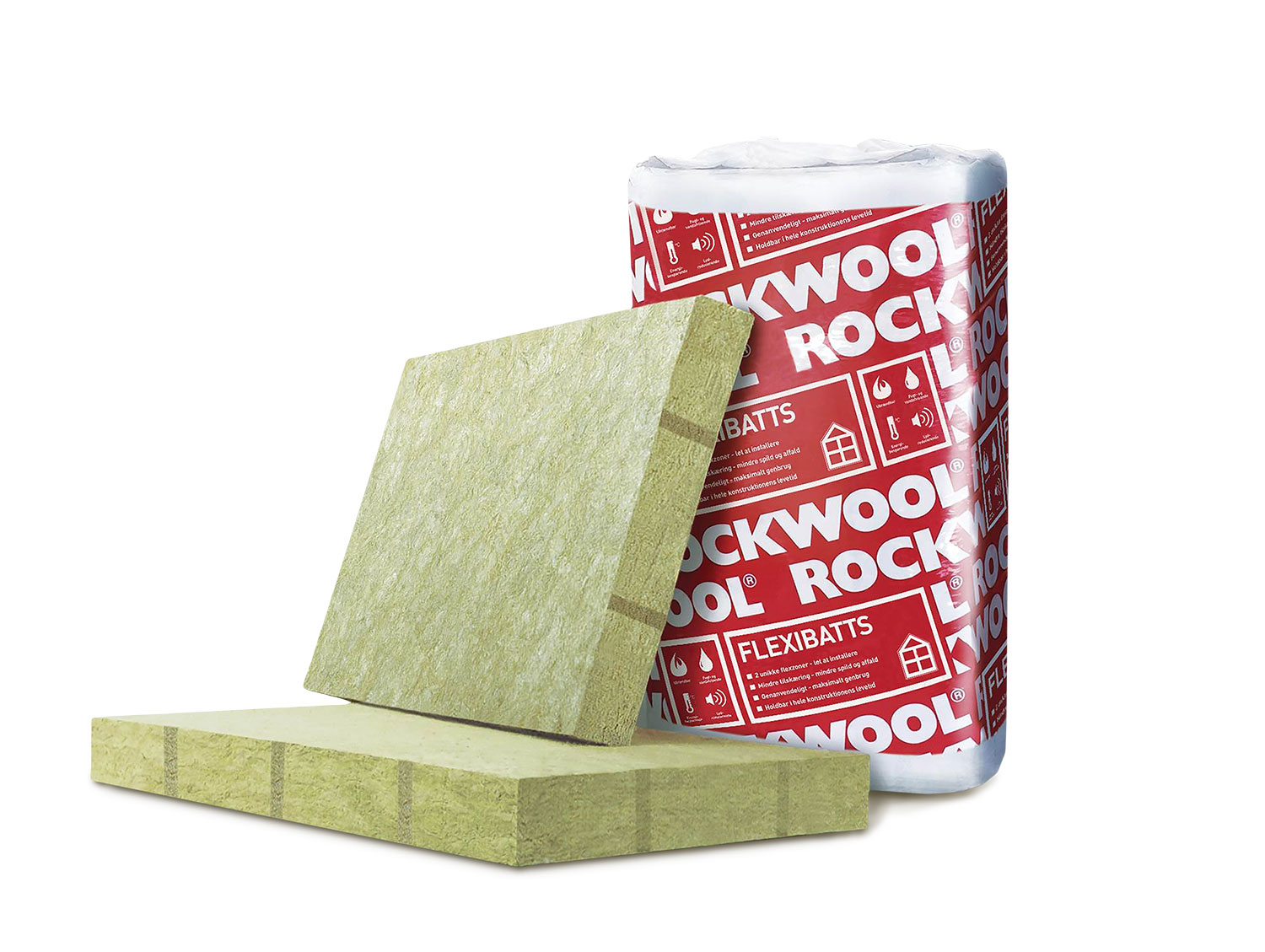 Rockwool Flexibatts 37 Formstykke - 570x70 mm Isolering