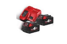 Milwaukee M18 Batteri og Lader Sæt - 18V