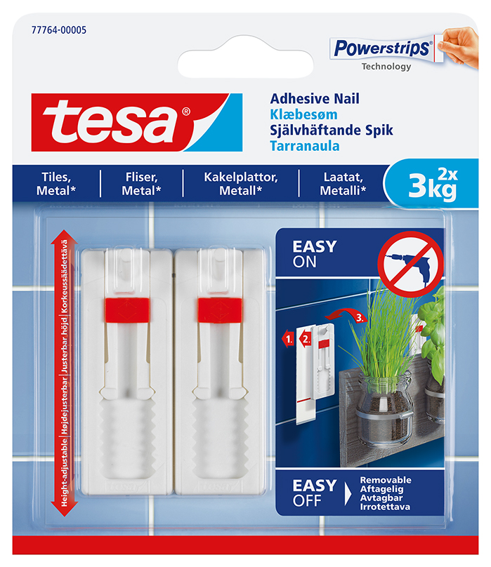 Tesa Klæbesøm Justerbart - 3kg