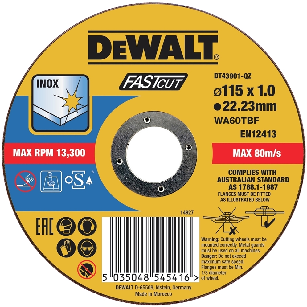 DEWALT Skæreskive DT43901-QZ - Ø115x1,0mm