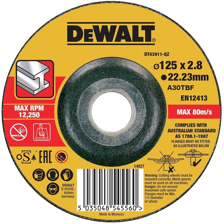 DEWALT Skæreskive DT43911-QZ - Ø125x3,0mm