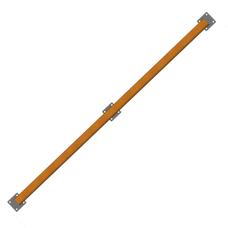 Plus Håndliste Mahogni Lige - 189x6x6cm