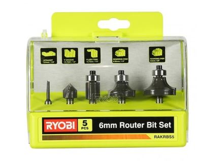 Ryobi fræsejernssæt RAKRBS5 5 dele