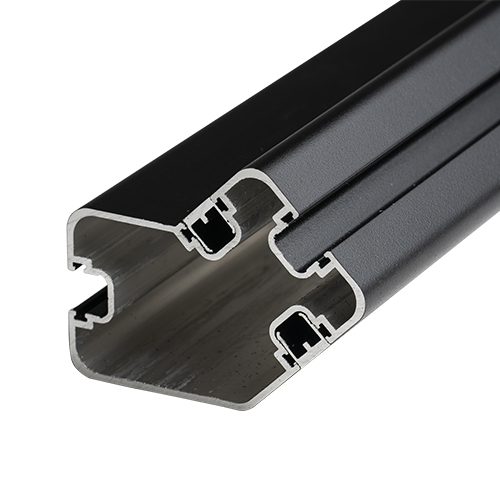 Plastmo Hjørnestolpe 45° Sort - 7x7x95cm