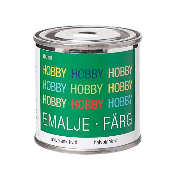 Hobbymaling Mat Sort - 0,1L