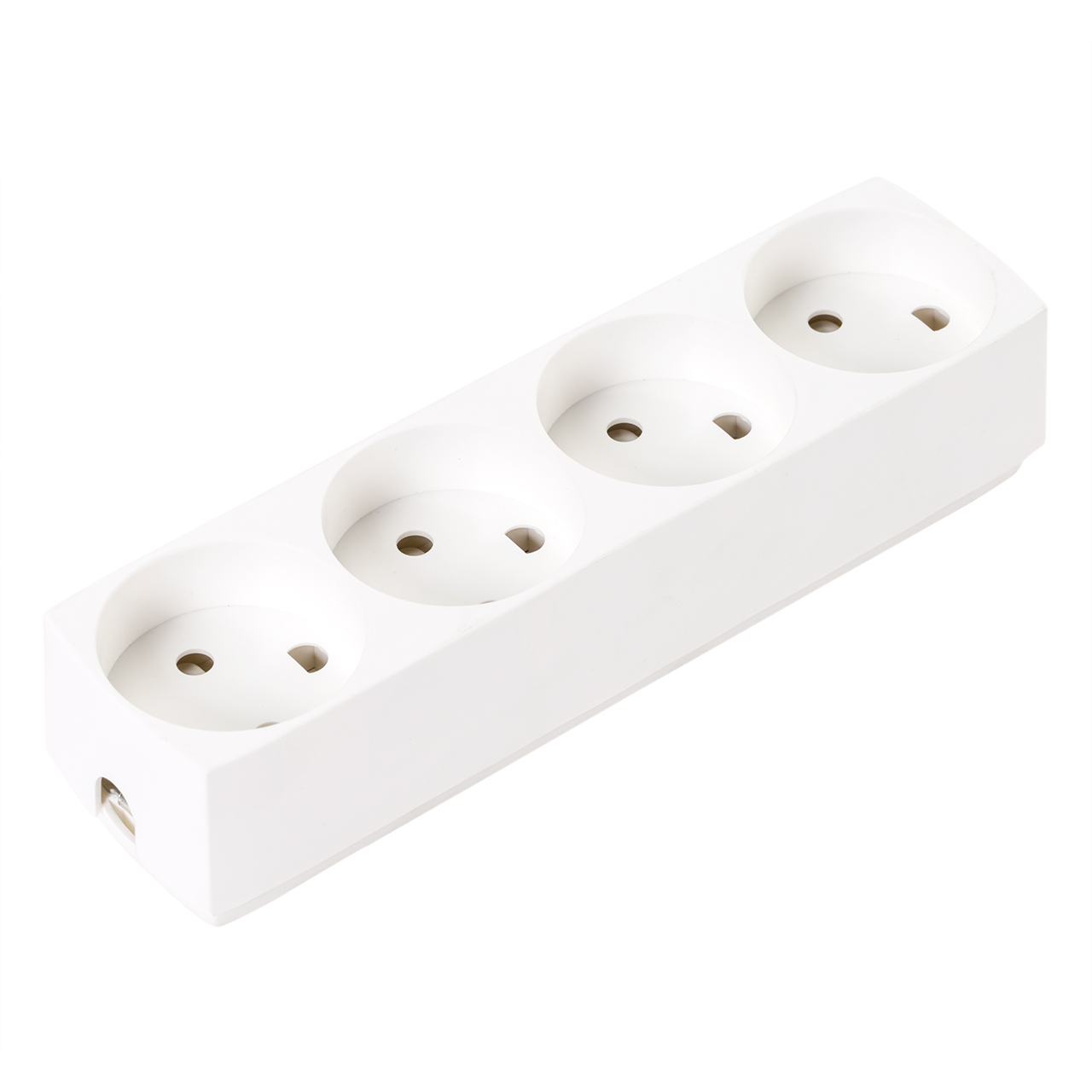 Unite Stikdåse 4 Udtag Hvid
