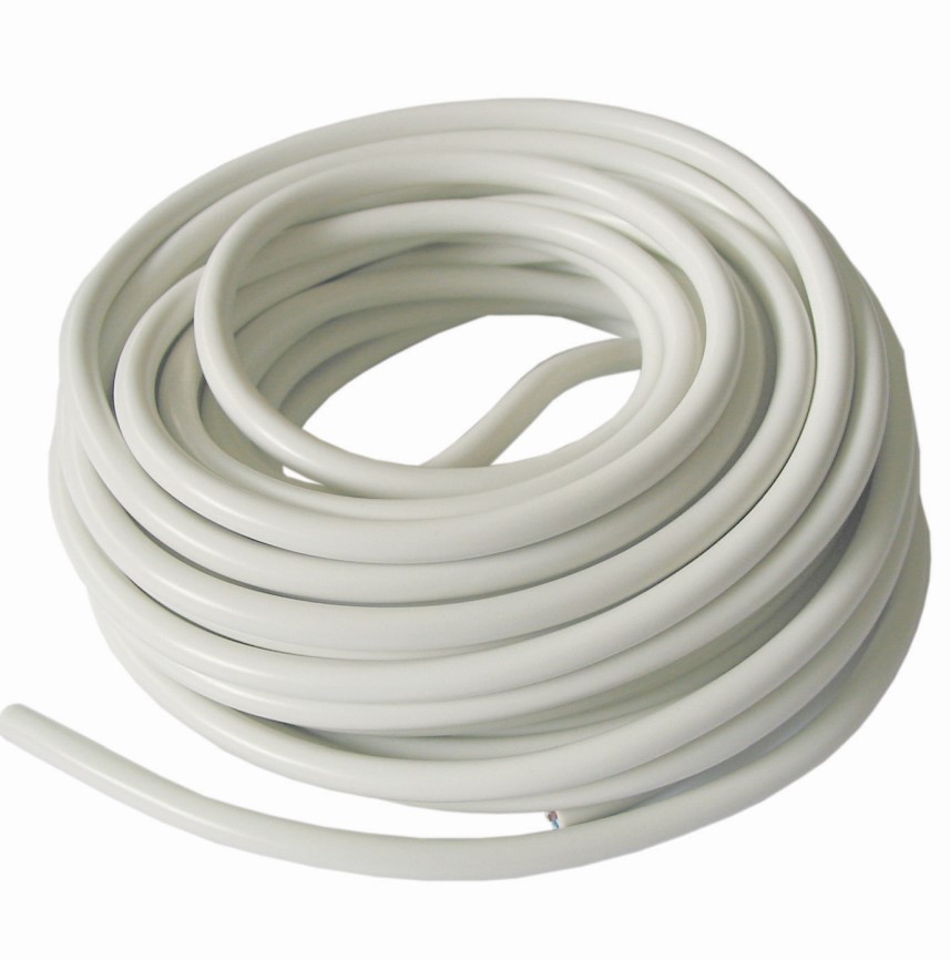 Unite Plastledning Rund Hvid - 10m