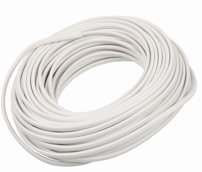 Unite Plastledning Rund Hvid - 25m