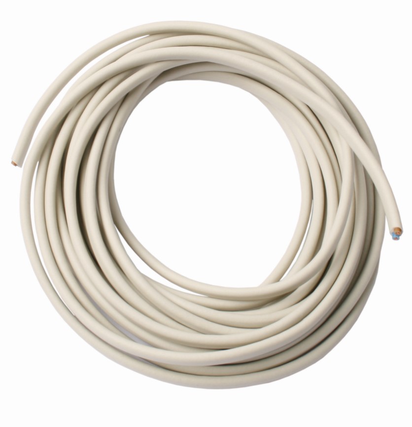 Unite Plastledning Flad Hvid - 5m