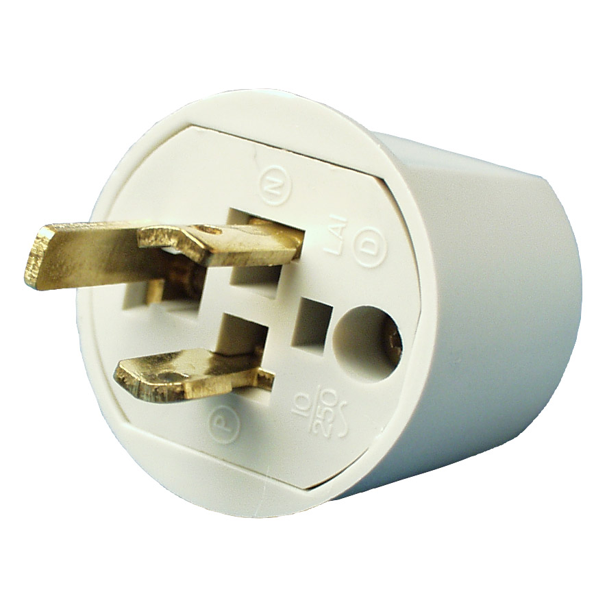 Unite Lampestikprop LA1/E m/Jord Hvid