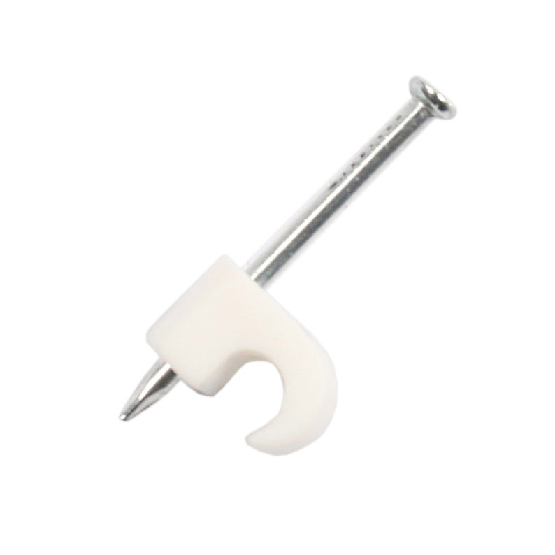 Unite Kabelclips Rund Hvid - Ø3-5mm