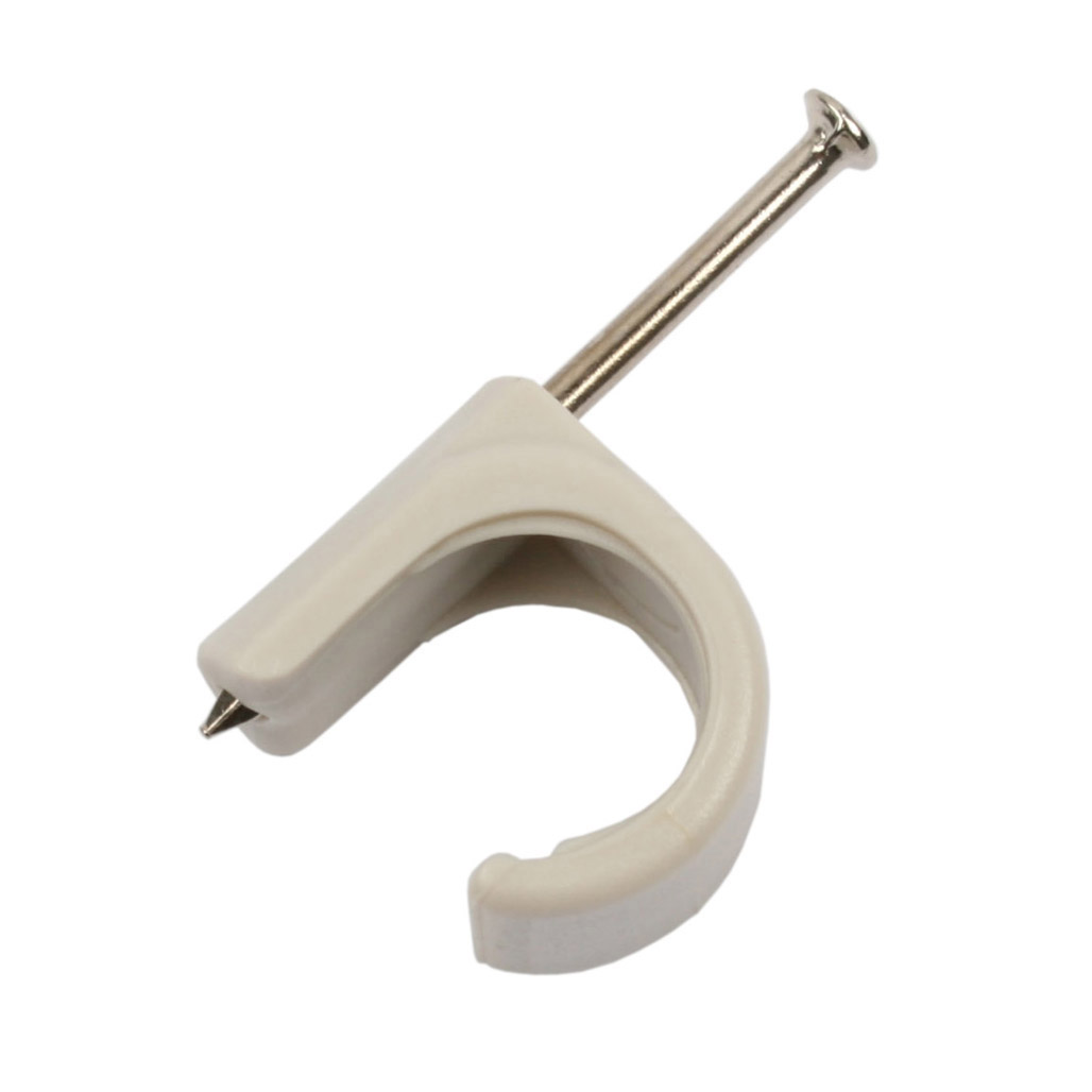 Unite Kabelclips Rund Grå - Ø10-14mm.