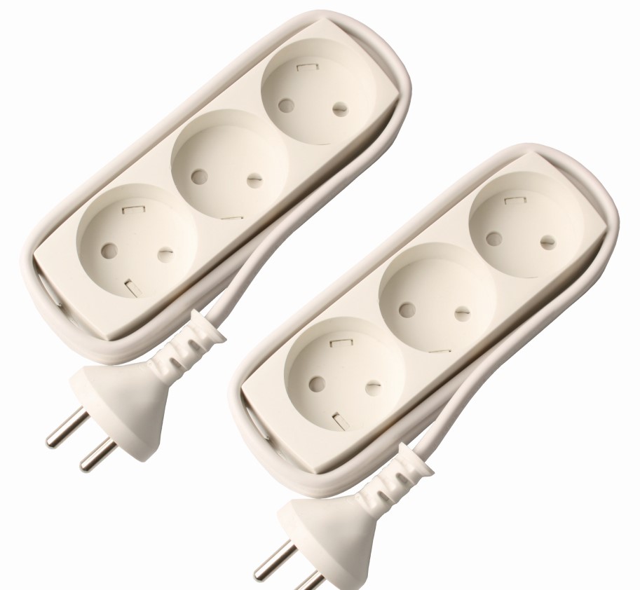 Unite Stikdåse 3 Udtag Hvid