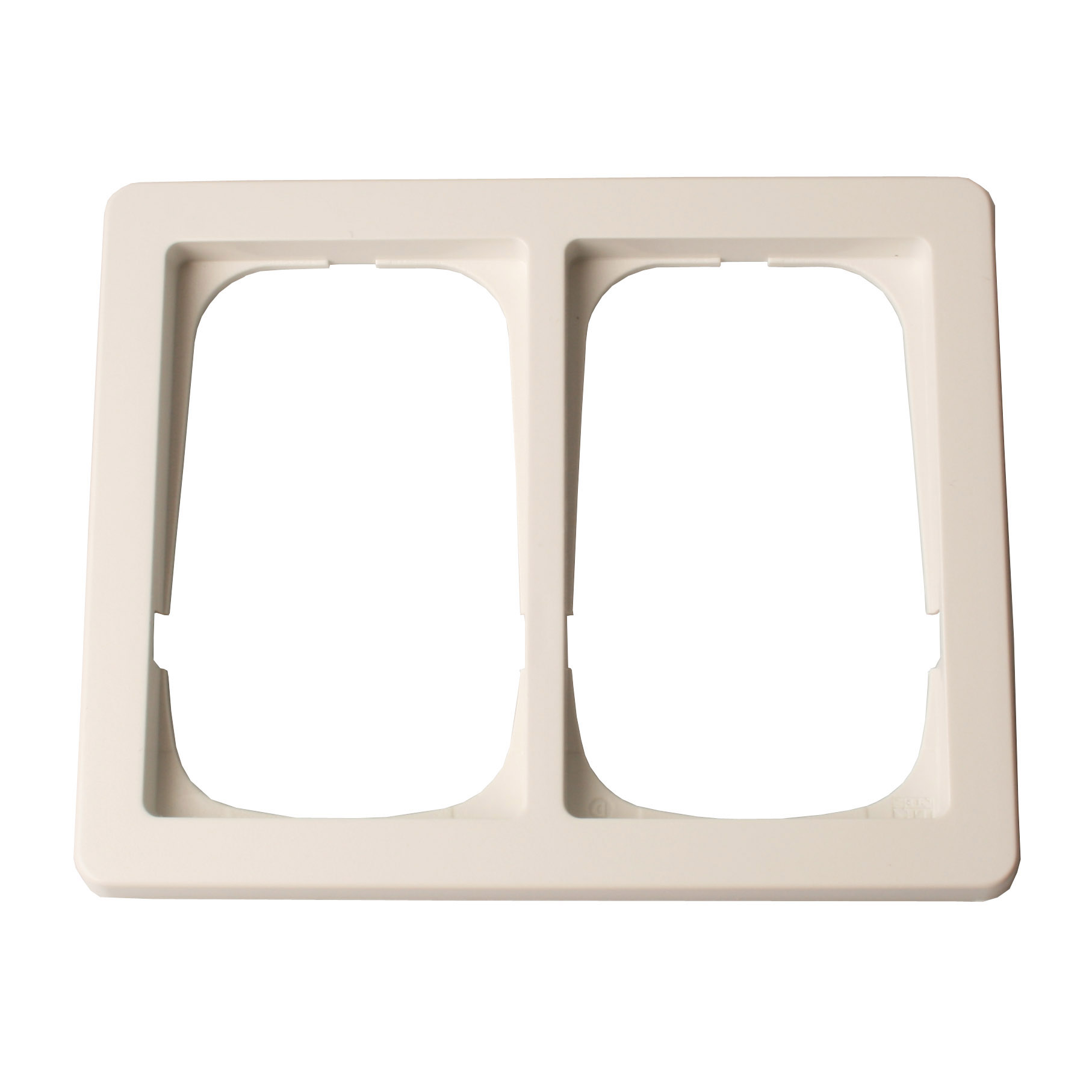 Unite Ramme 63 Baseline Hvid - 1,5 Modul Vandret Dobb.