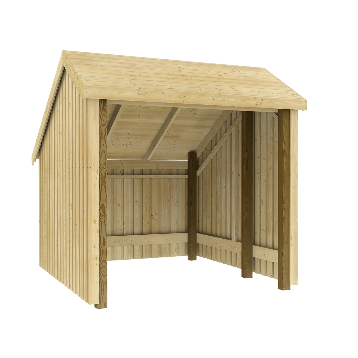 PLUS Byg Selv Cykelskur og redskabsskur i træ - 5,7m²