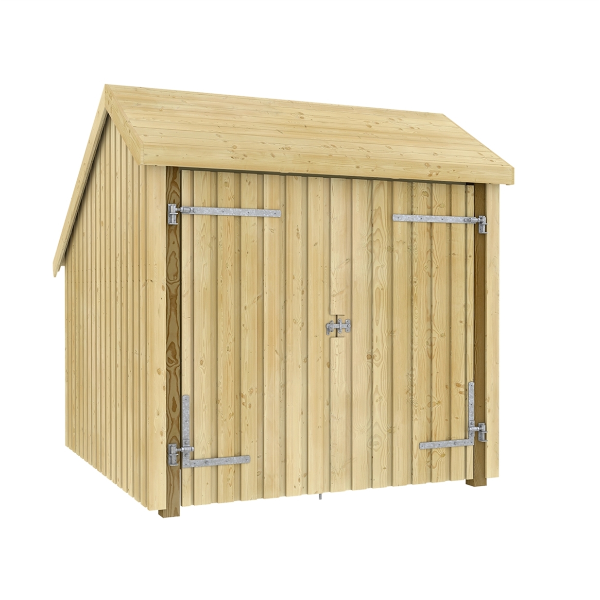 Plus Byg Selv Cykelskur og redskabsskur - 5,7m² - inkl. dobbeltdør