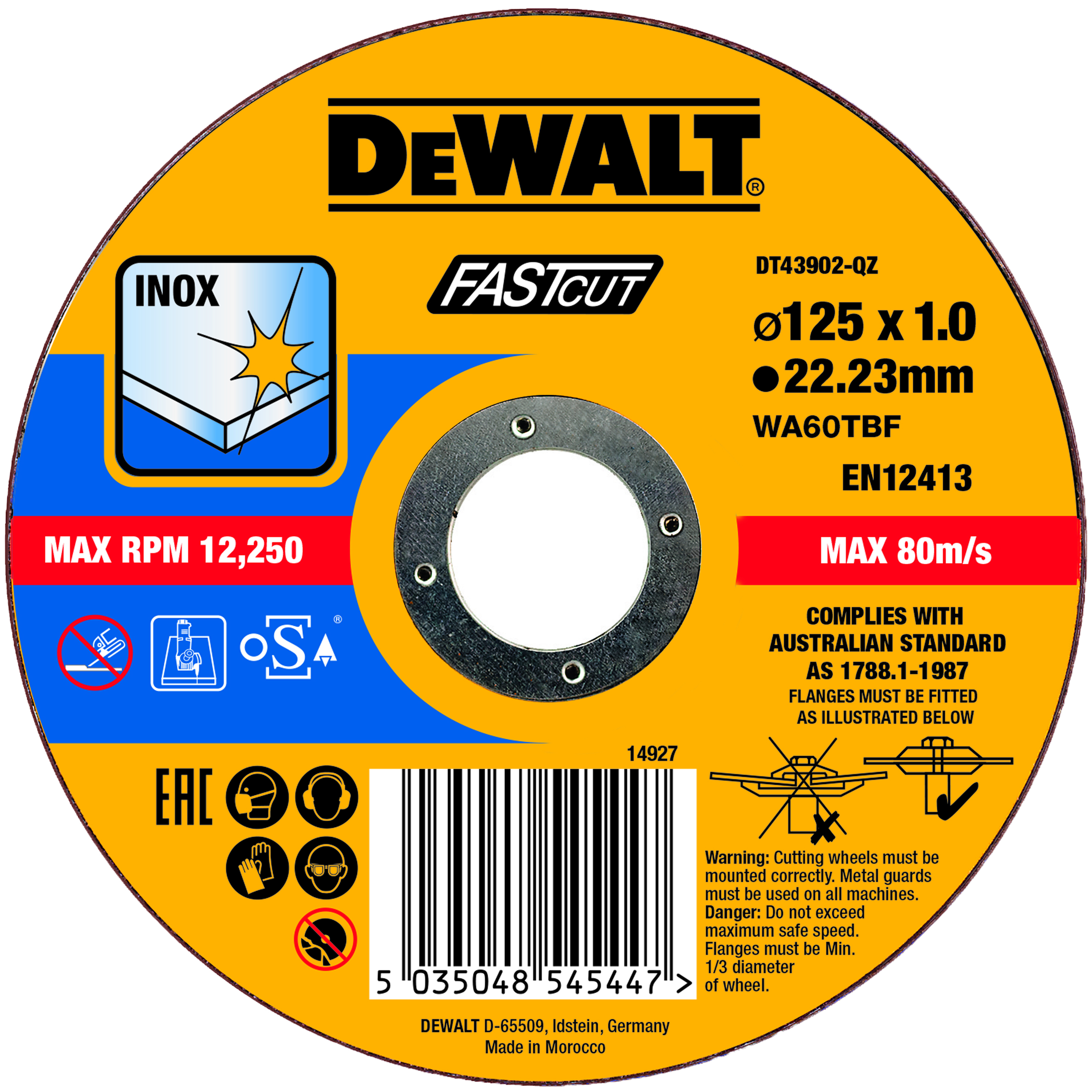 DEWALT skæreskive 125x1,0mm