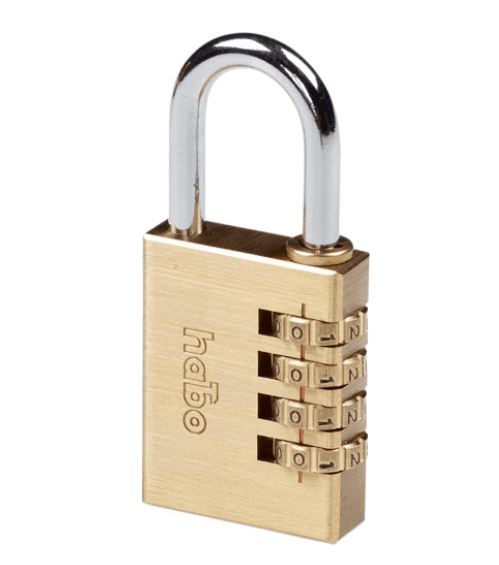 Habo Hængelås Messing - 38mm