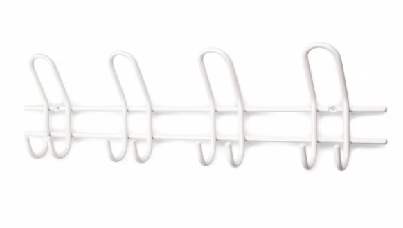 Habo Knagerække Saturn 4 stk Hvid