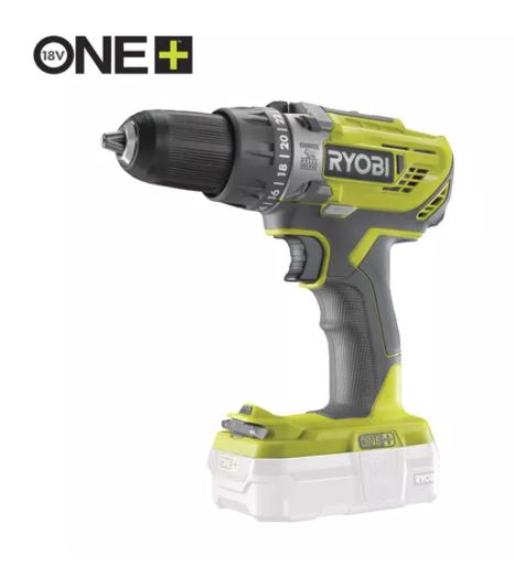 Ryobi ONE+ Bore- og Skruemaskine - 18V R18PD3-0