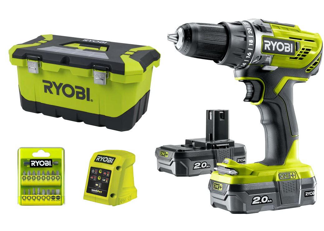 Ryobi ONE+ Bore- og Skruemaskine - 18V R18DD3-220T