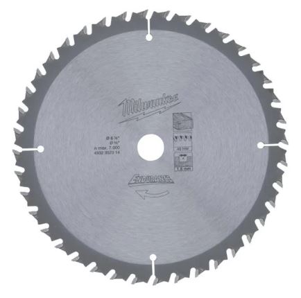 Milwaukee Rundsavklinge 40T - 165mm