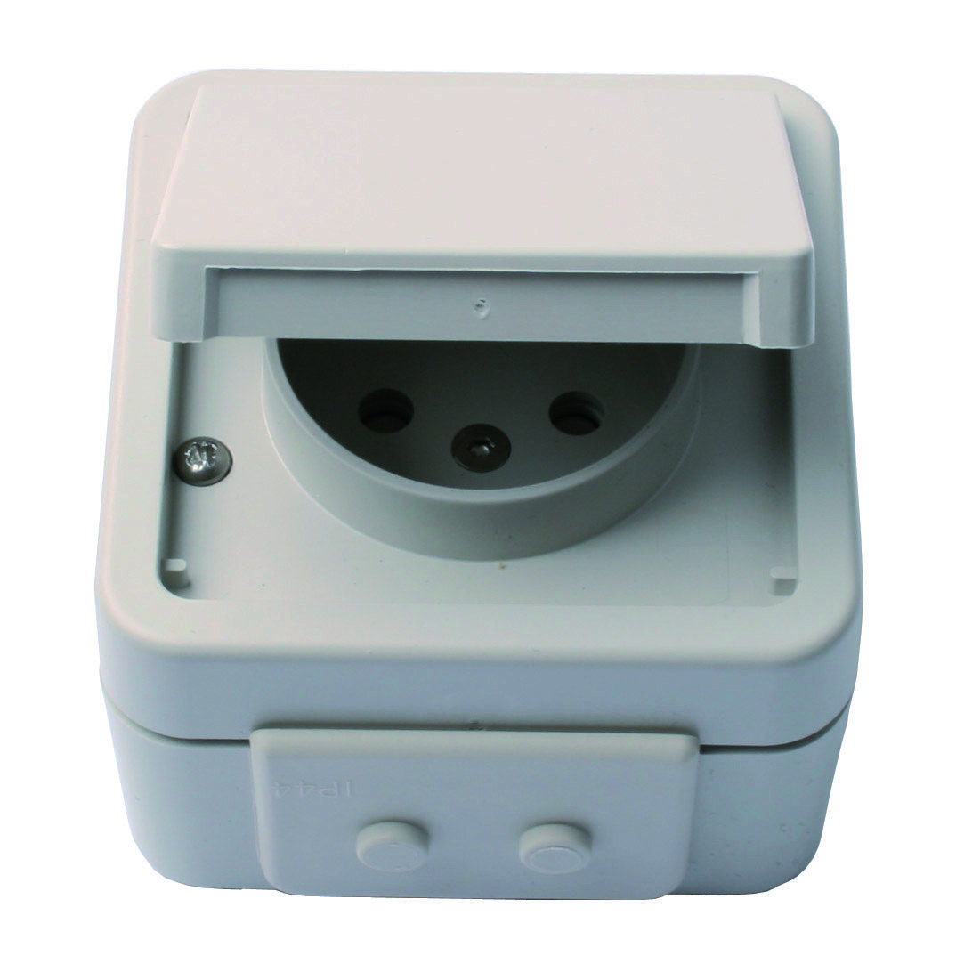 Unite Opus 73 Stikkontakt Grå