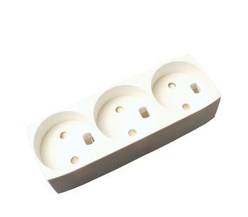 Unite Stikdåse 3 Udtag Hvid