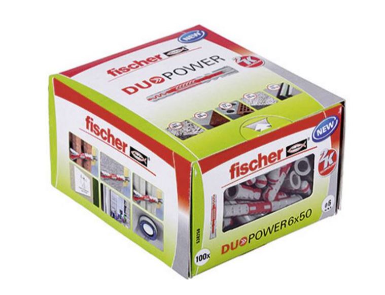 Fischer Dybel Duopower - 6x50mm - 100 stk/kort