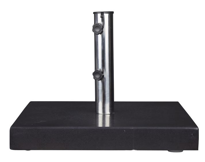 Schou Parasolfod Granit Sort - 40kg