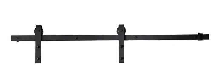 Habo Skydedørsbeslag Komplet Sort - 2m