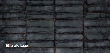 Viva Metalbrick Fliser 6x24cm - Black Lux