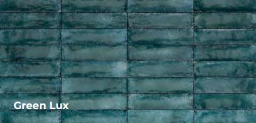 Viva Metalbrick Fliser 6x24cm - Green Lux