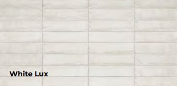 Viva Metalbrick Fliser  6x24cm - White Lux