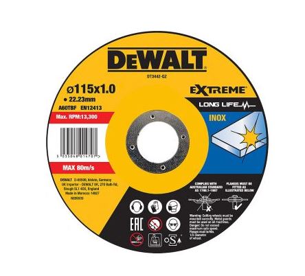 DEWALT Skæreskive DT3442-QZ - 115x2,5x22,2mm