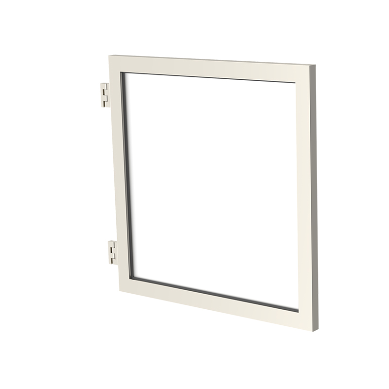 Plastmo Låge M/Lamineret Frostet Glas Hvid - 95x900x950mm